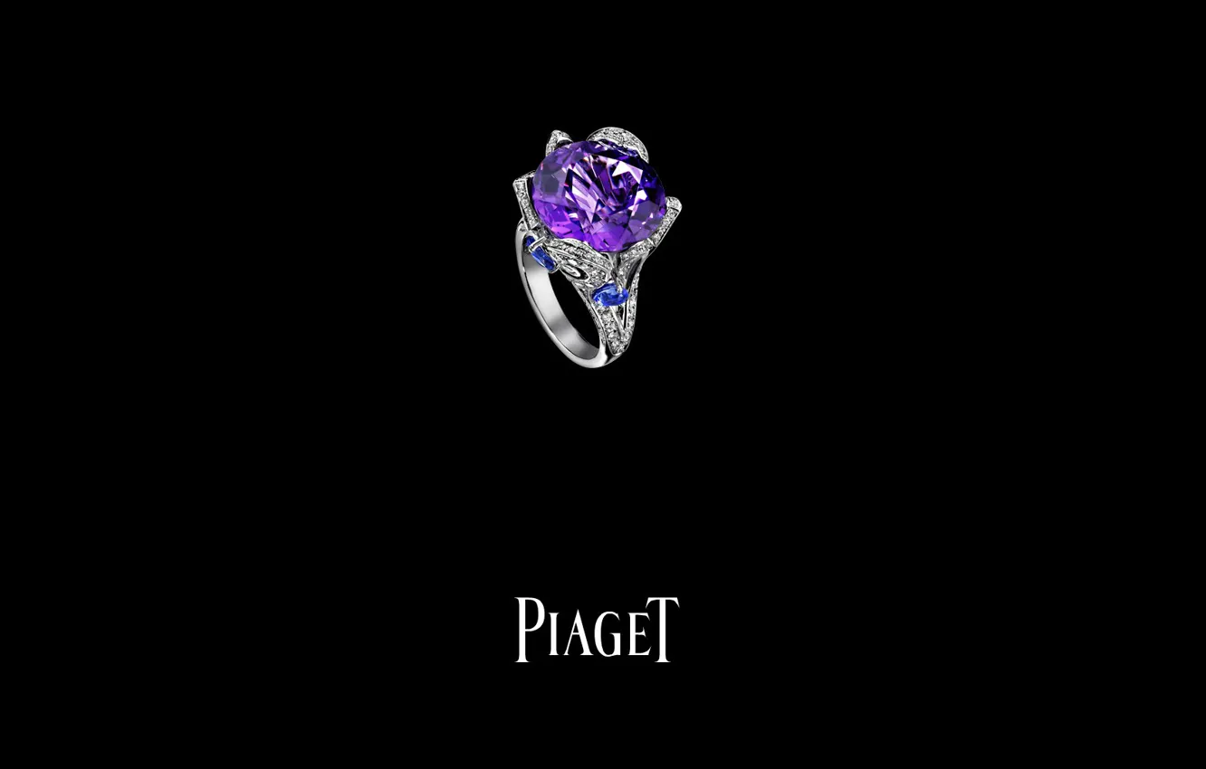 Photo wallpaper decoration, stones, ring, Piaget