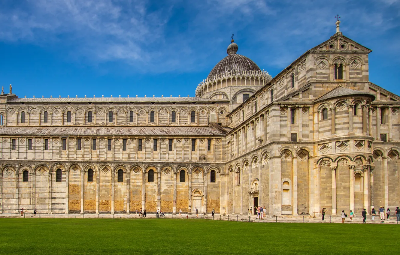 Photo wallpaper the building, Italy, Cathedral, Pisa, architecture, Italy, Pisa, Pisa Cathedral