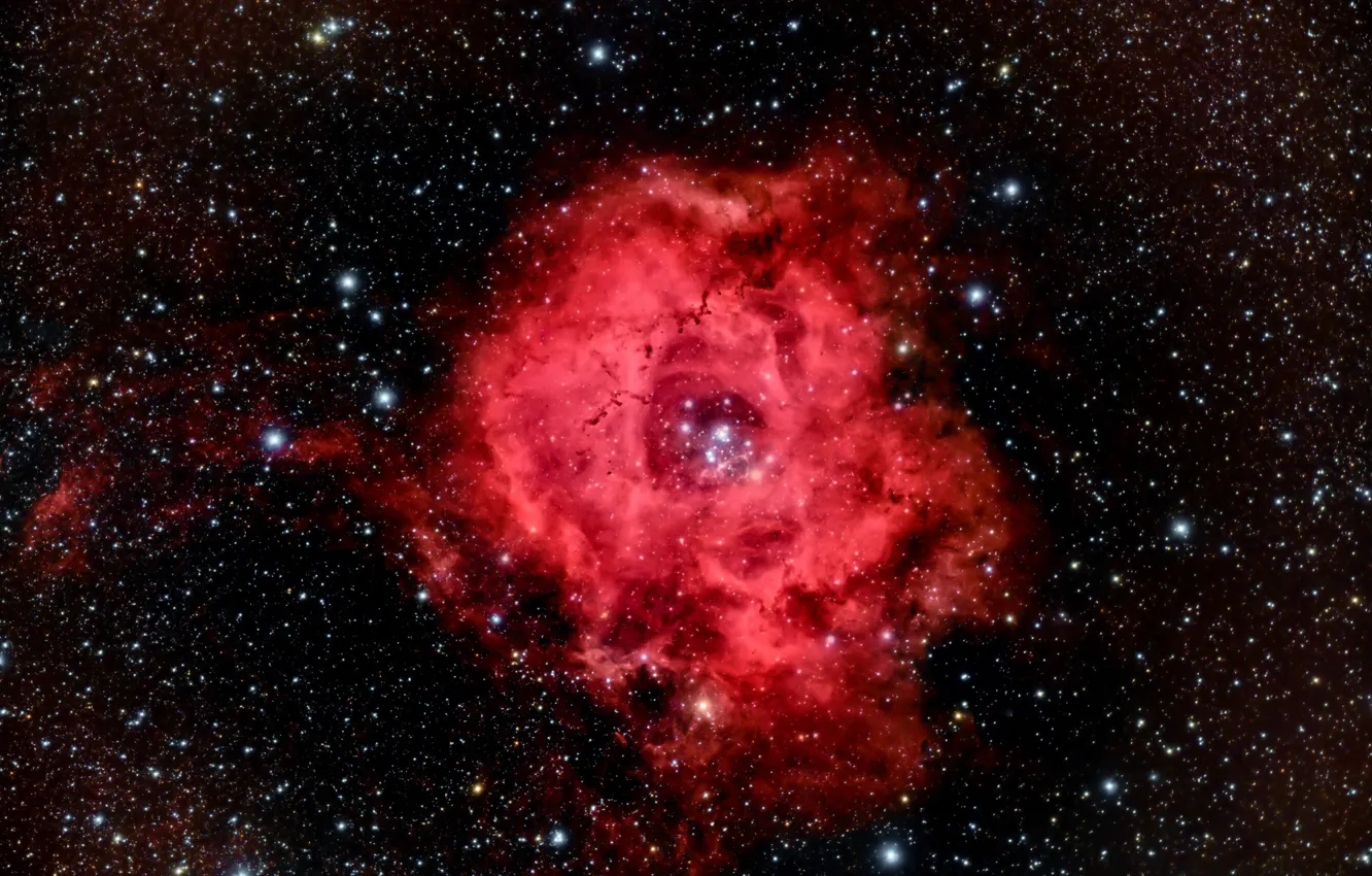 Photo wallpaper space, stars, Rosette Nebula