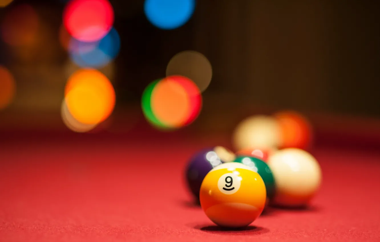 Photo wallpaper balls, sport, Billiards