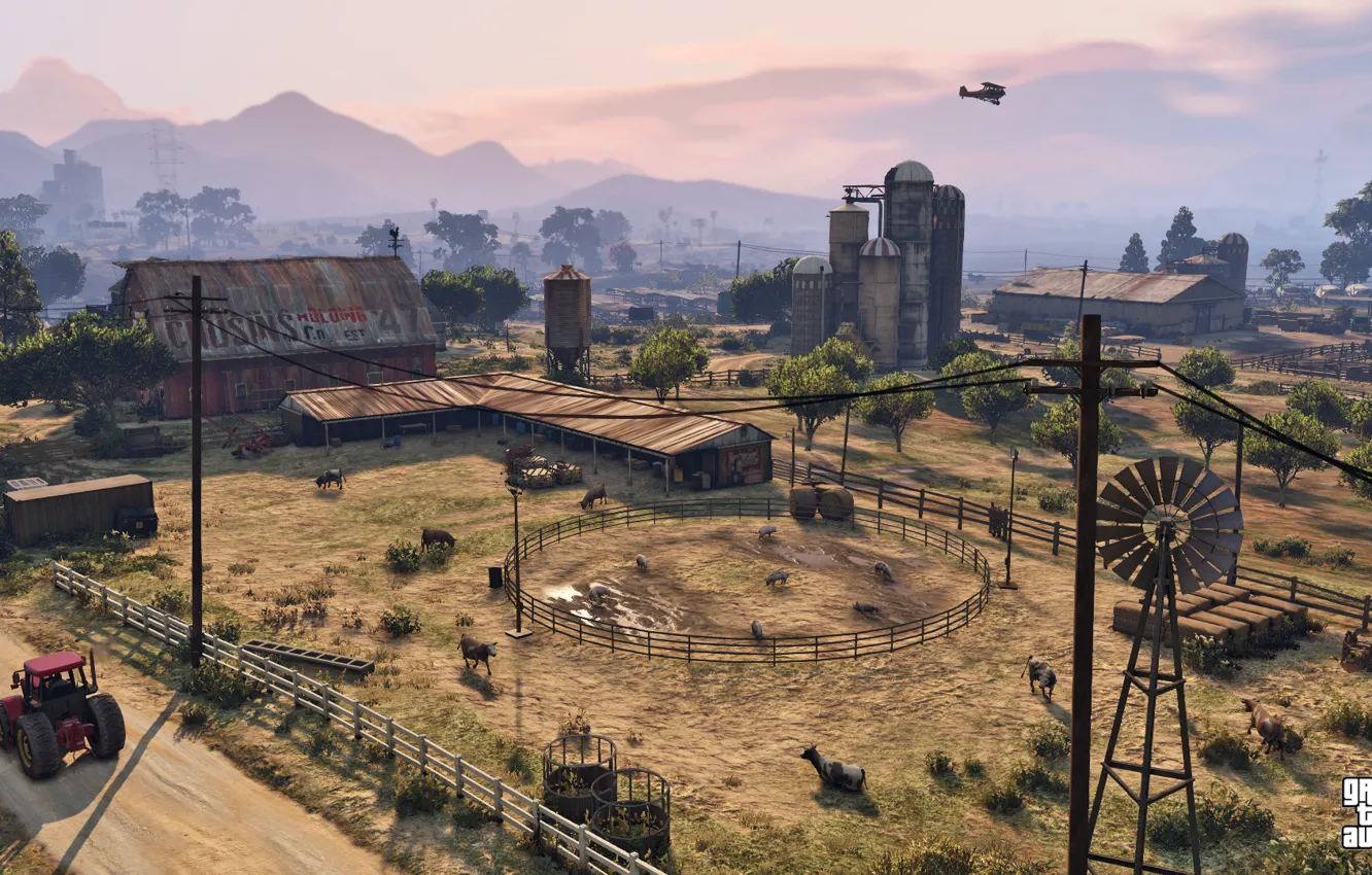 Photo wallpaper village, farm, the suburbs, gta 5