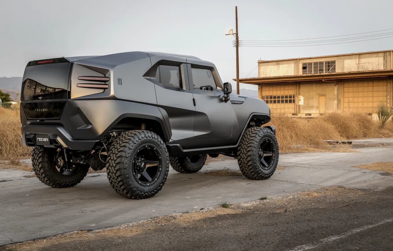 Photo wallpaper SUV, building, 2017, Rezvani, Tank V6