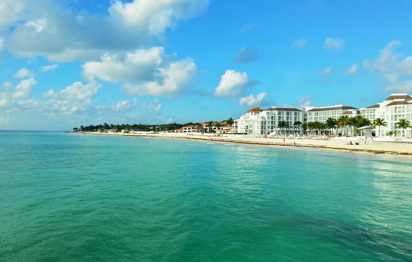 Photo wallpaper beach, tropics, beauty, Mexico, holiday, tropics