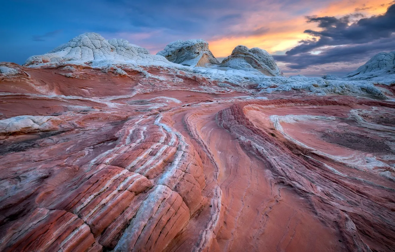 Photo wallpaper the sky, mountains, nature