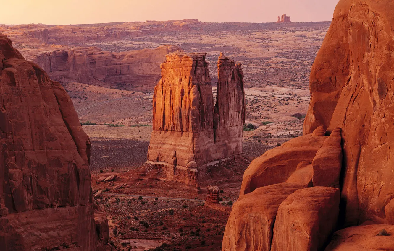 Photo wallpaper sand, mountains, rocks, desert, canyon