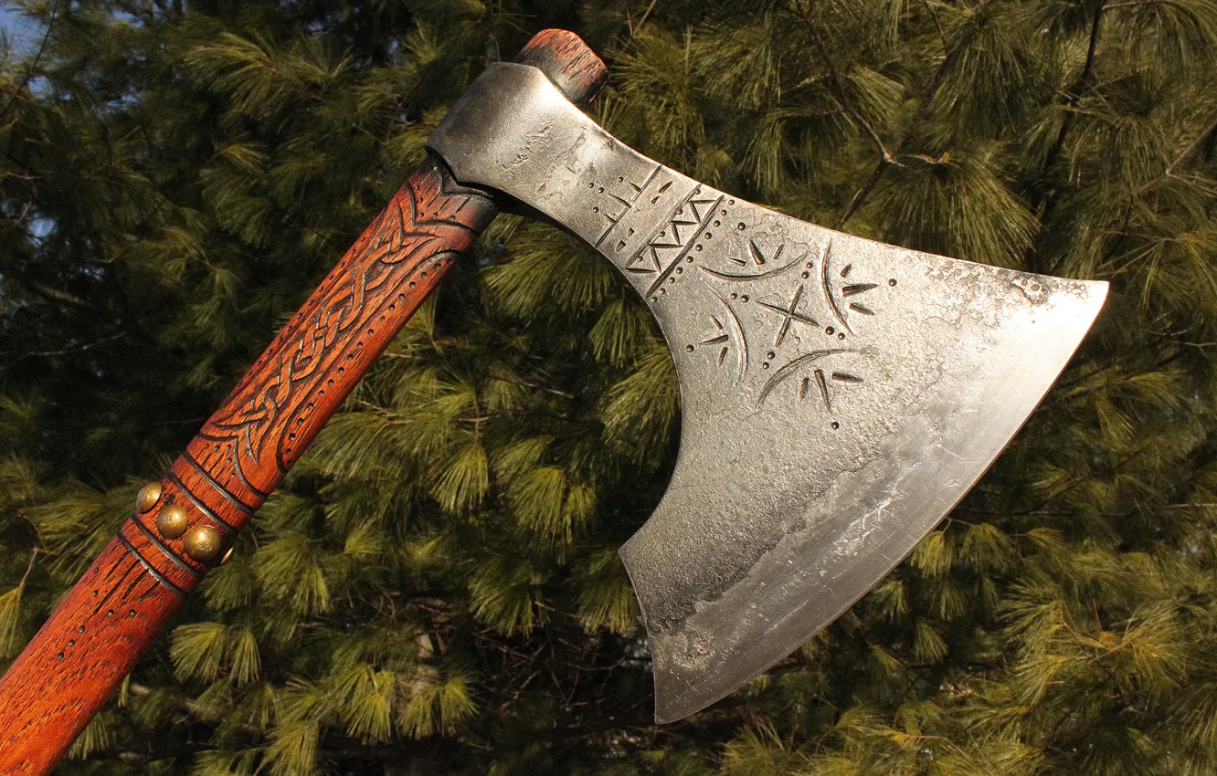 Photo wallpaper weapons, pattern, axe, combat