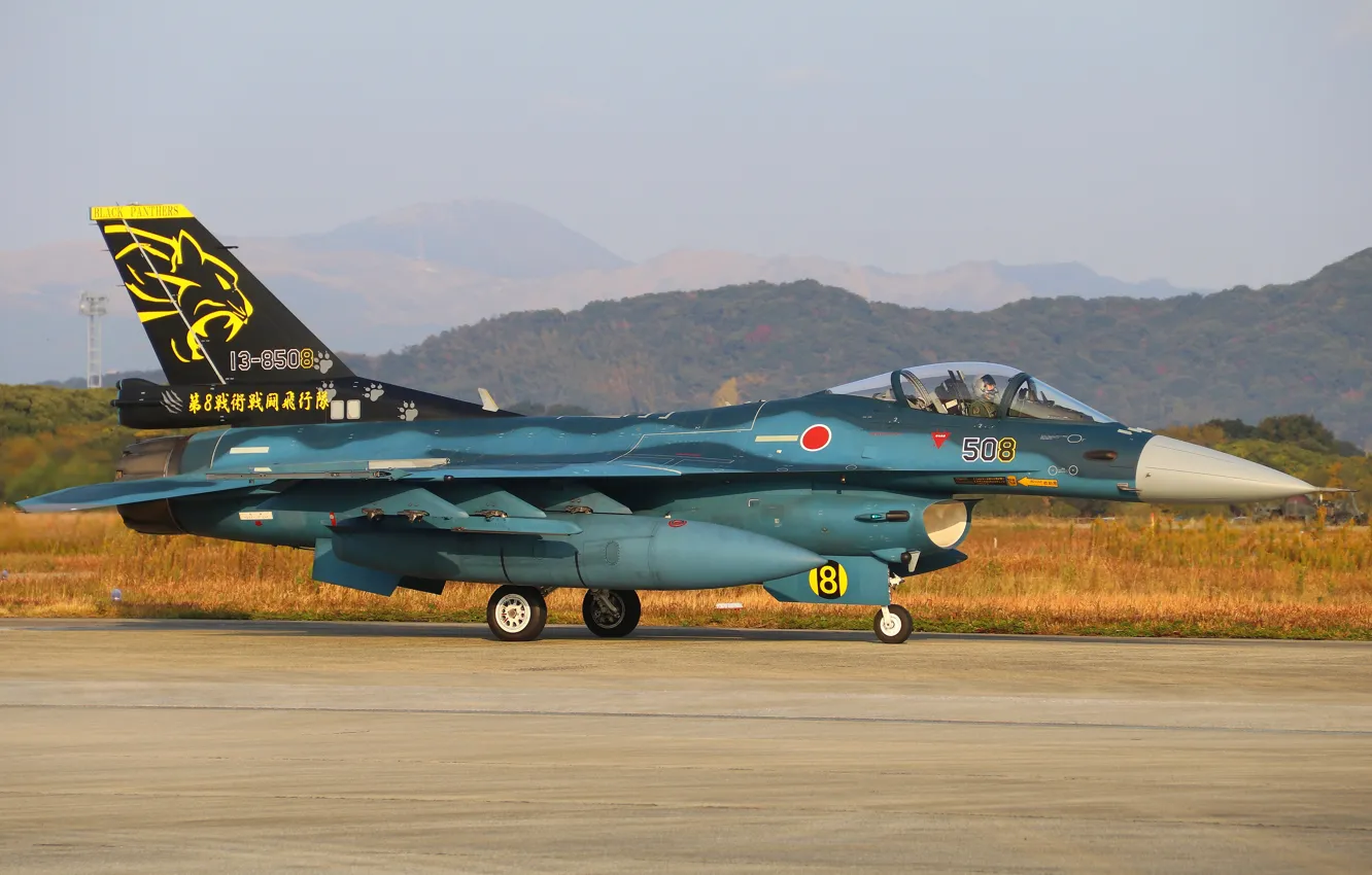 Photo wallpaper F-16, Fighting Falcon, General Dynamics