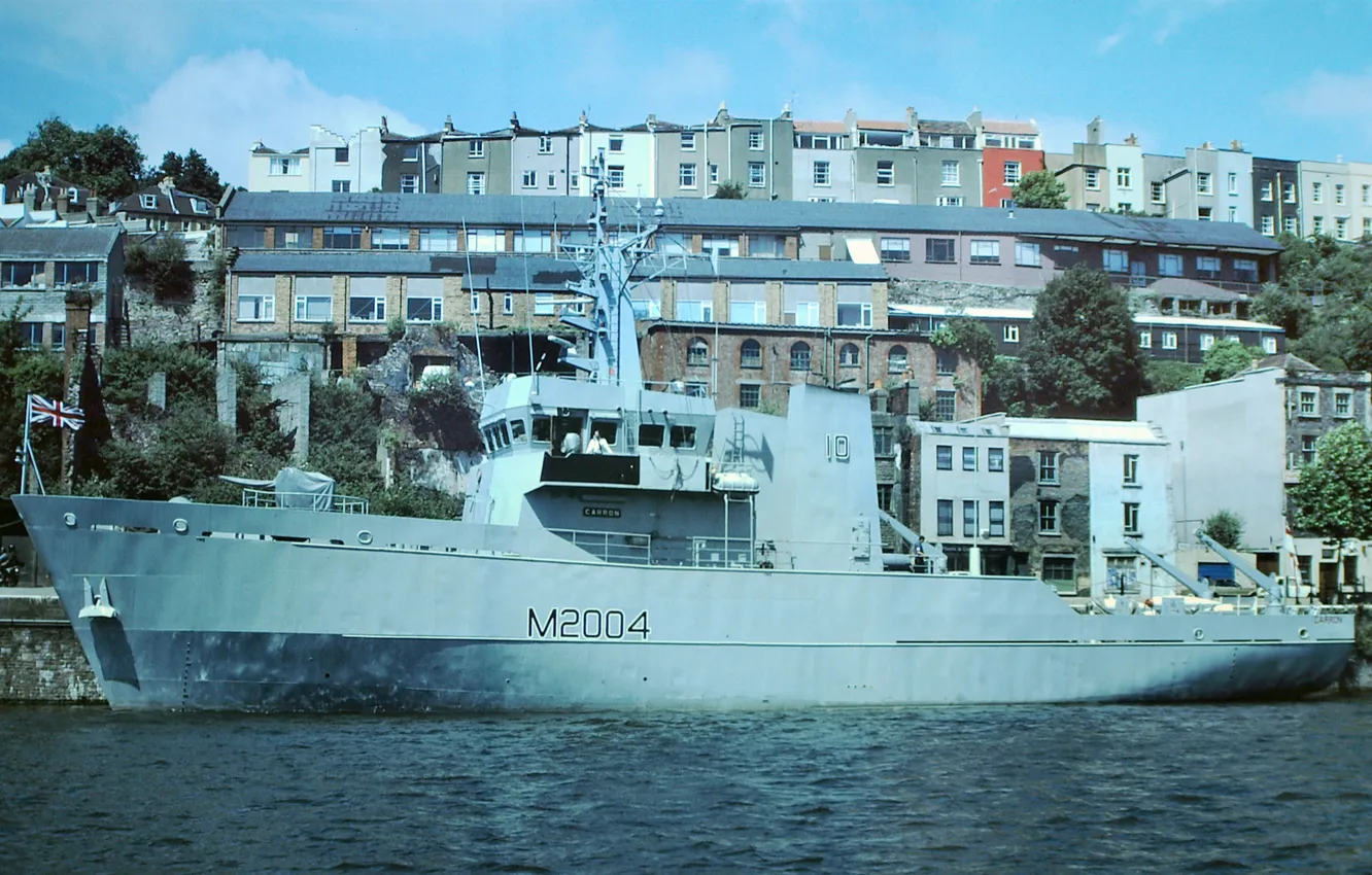 Photo wallpaper UK, minesweeper, The Royal Navy, HMS Carron