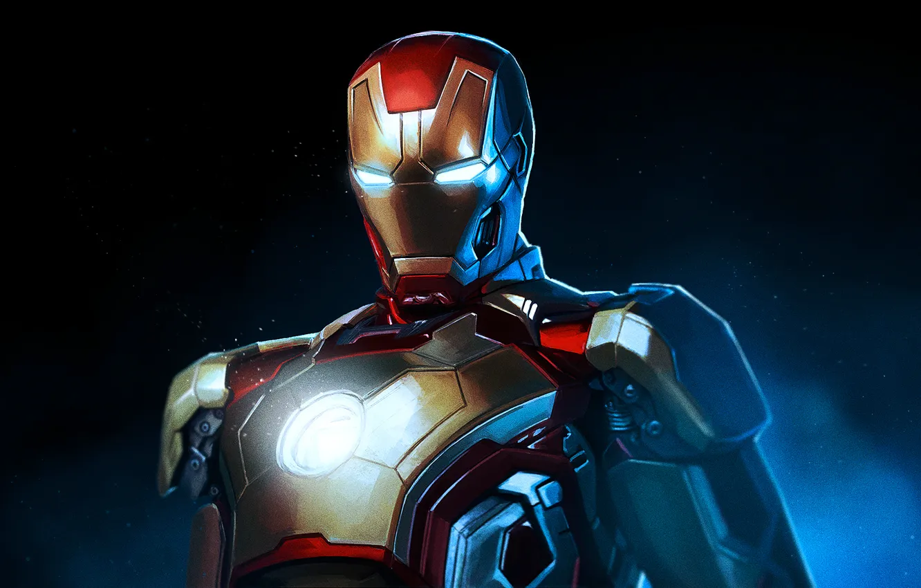 Photo wallpaper Iron Man, suit, Tony Stark