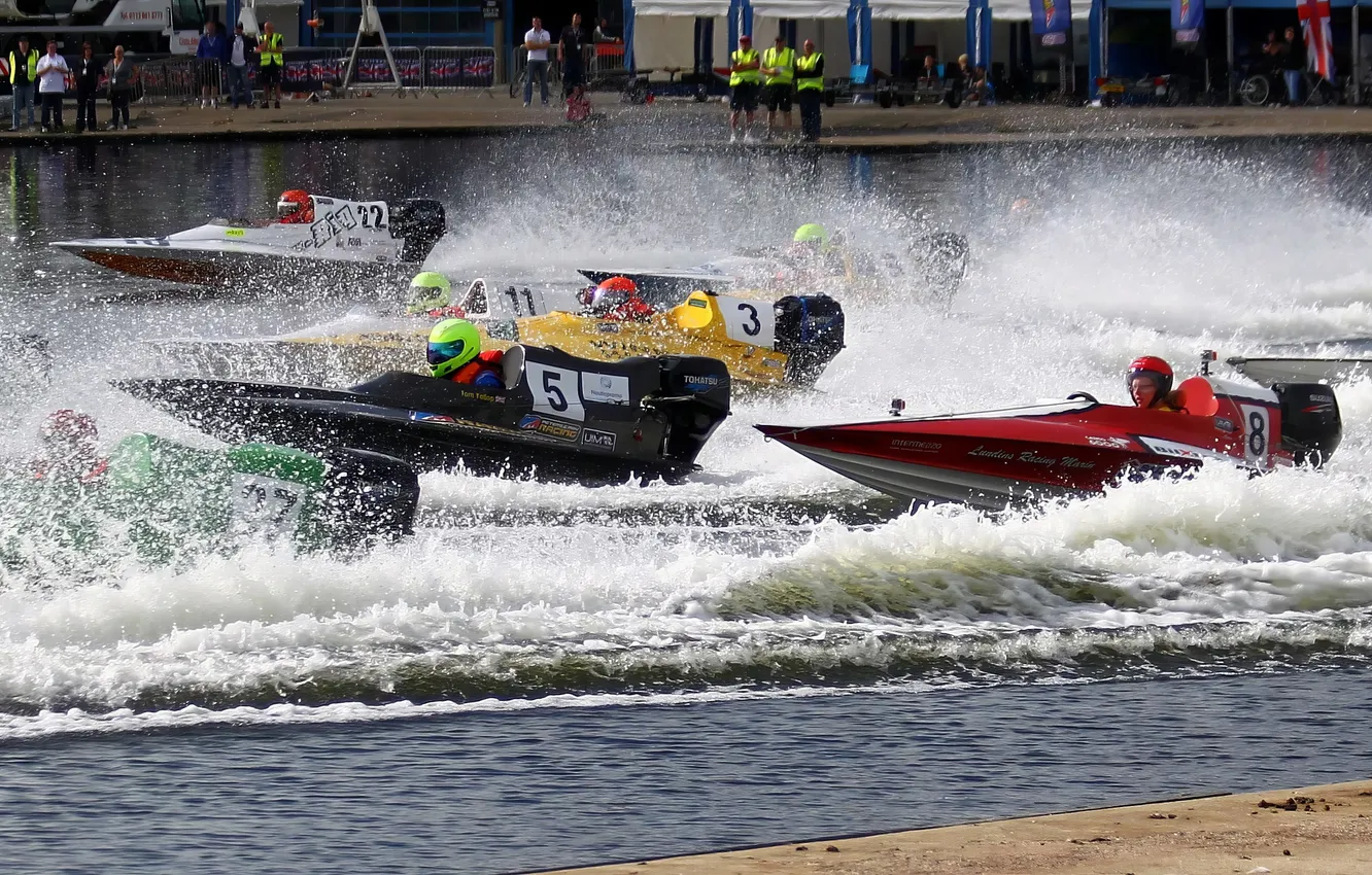 Photo wallpaper race, boat, speed