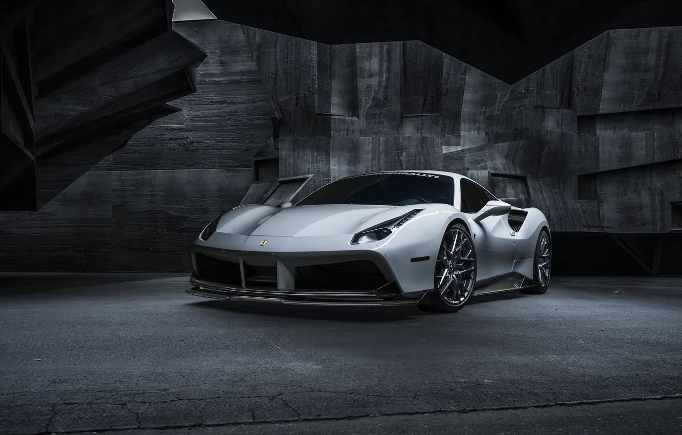 Photo wallpaper Ferrari, 488, Vorsteiner Ferrari 488 Diavolo Aero Program