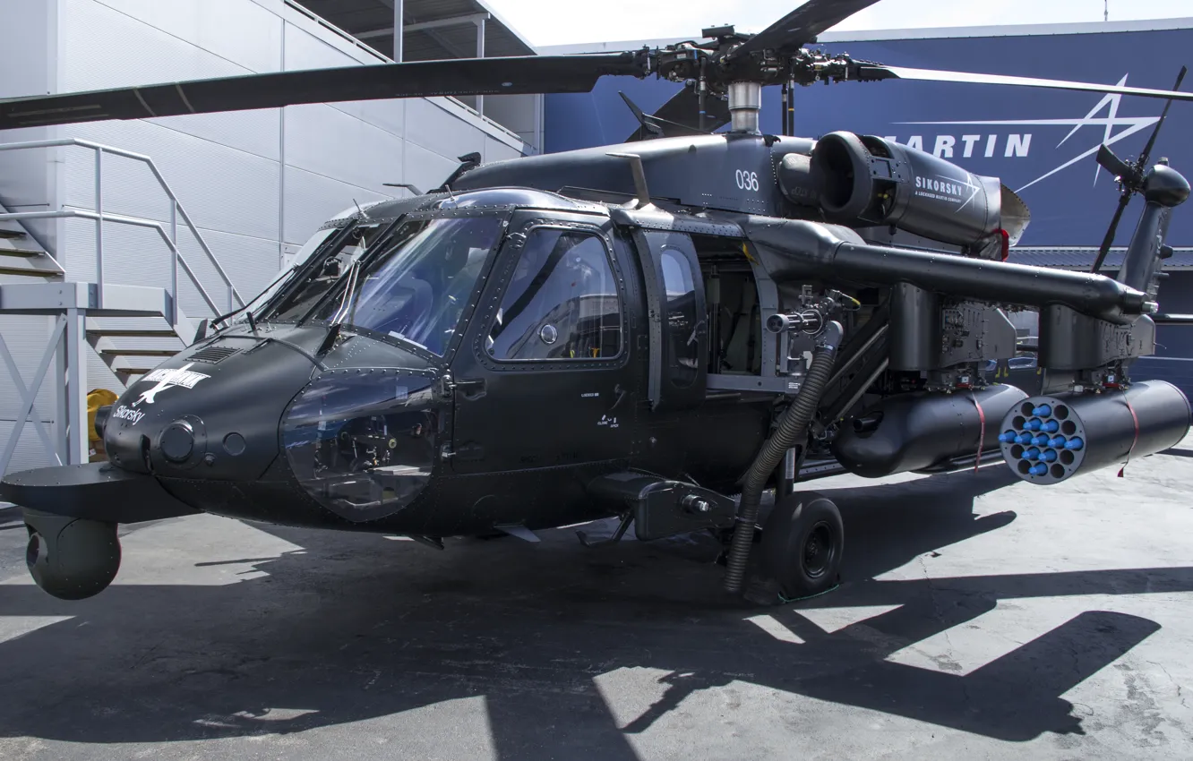 Photo wallpaper helicopter, multipurpose, Black Hawk, Black hawk