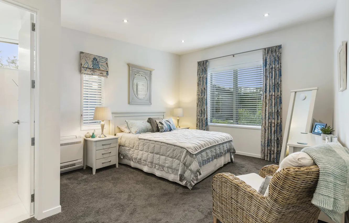 Photo wallpaper design, style, interior, New Zealand, Auckland, bedroom, North Shore, Aukland