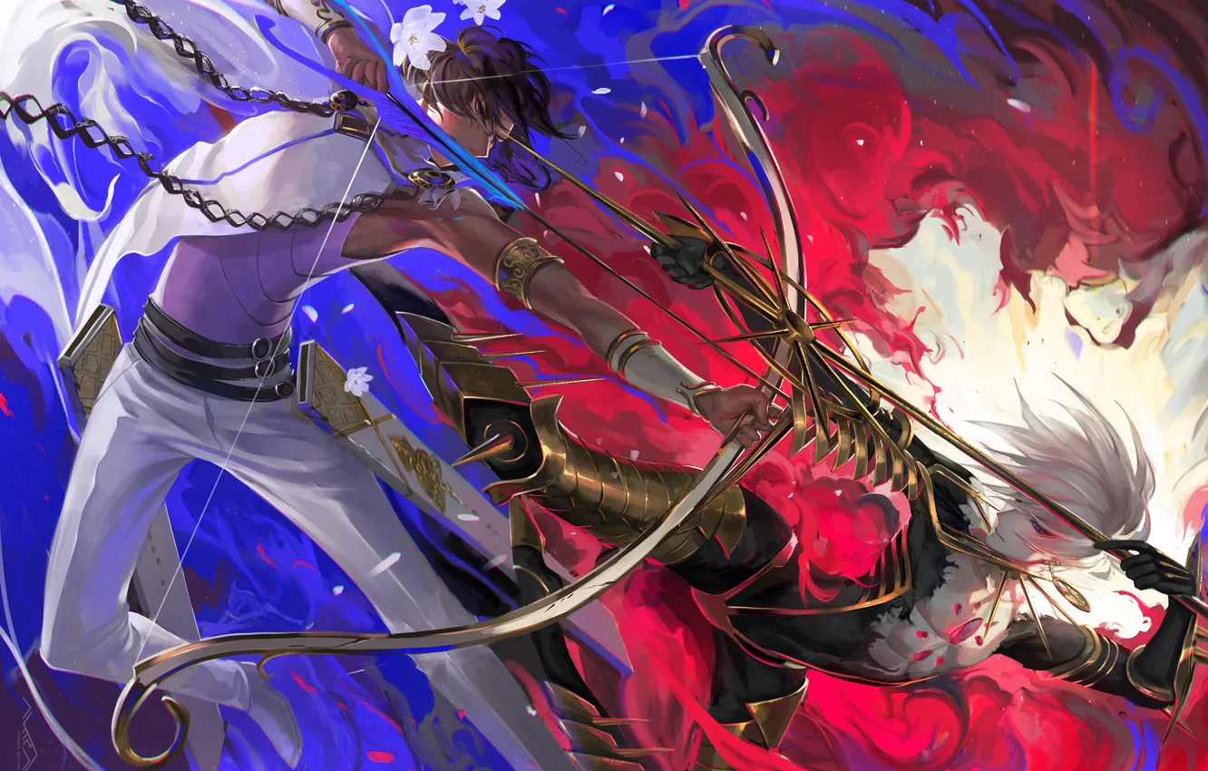 Photo wallpaper arrows, guys, arrows, Fate / Grand Order, The destiny of a great campaign