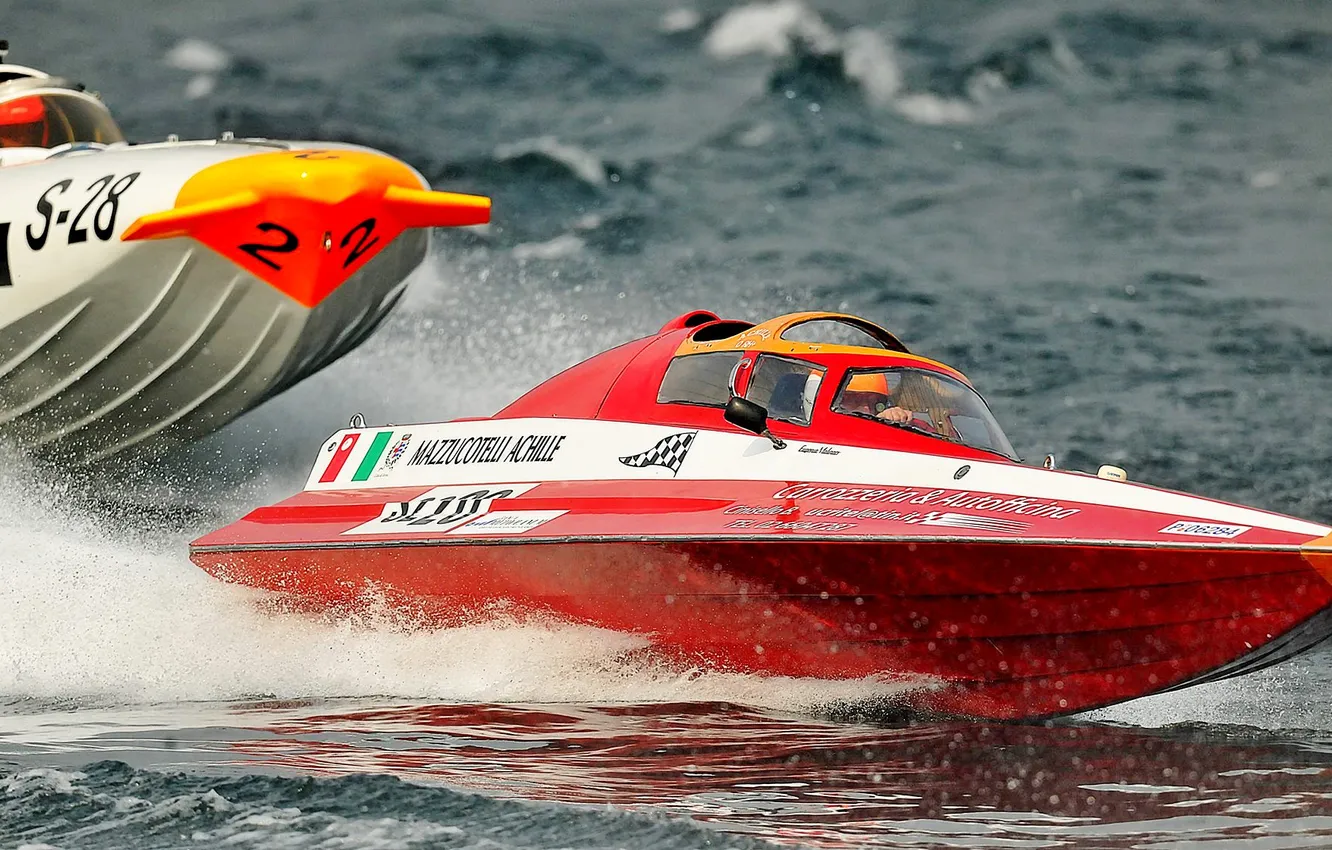 Photo wallpaper race, boat, speed