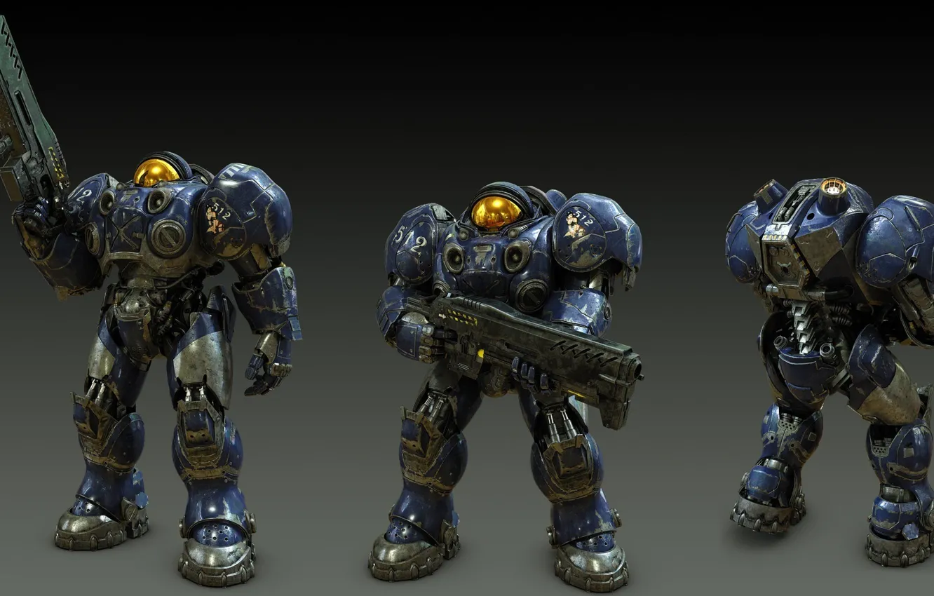 Photo wallpaper model, landing, starcraft2