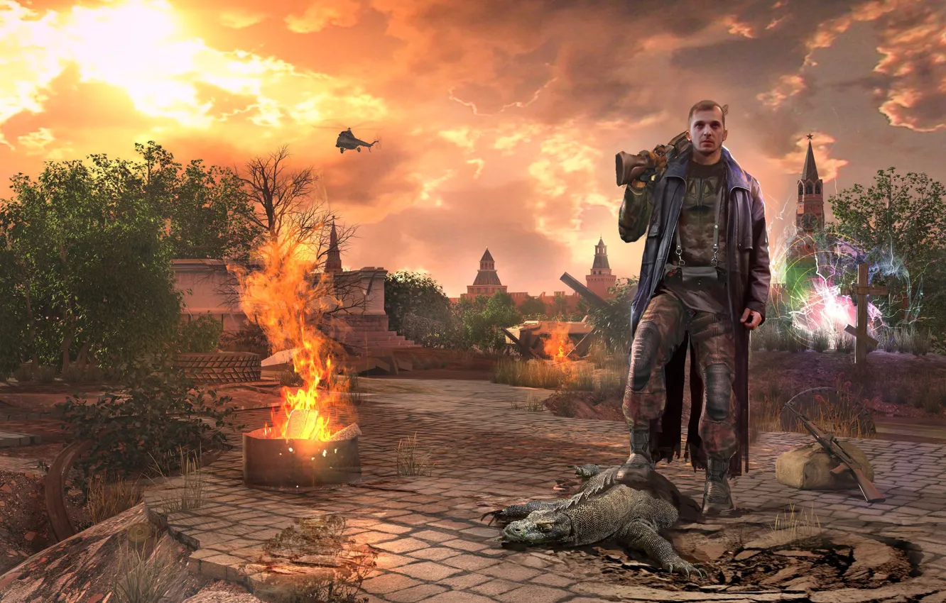 Photo wallpaper the city, Apocalypse, Moscow, Survarium