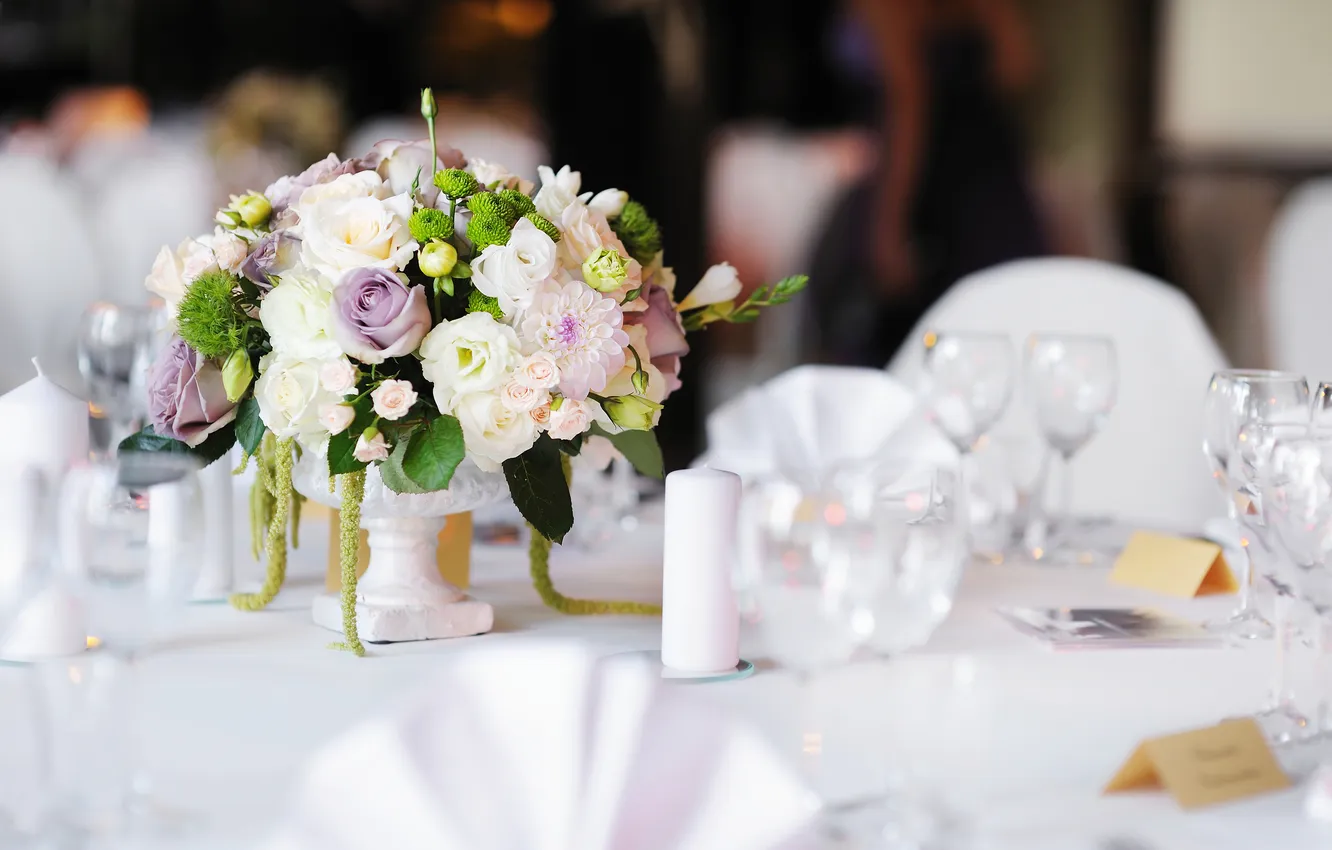 Photo wallpaper flowers, bouquet, wedding