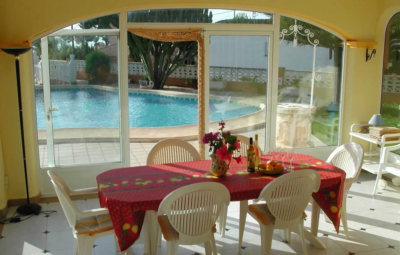 Photo wallpaper design, style, Villa, home, interior, cottage, living room