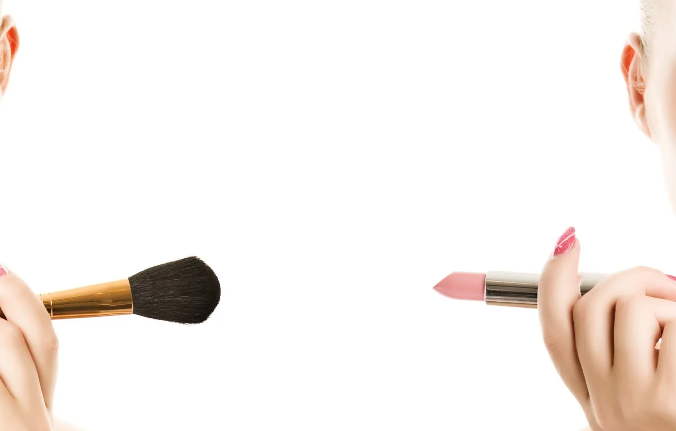 Photo wallpaper woman, eyes, makeup