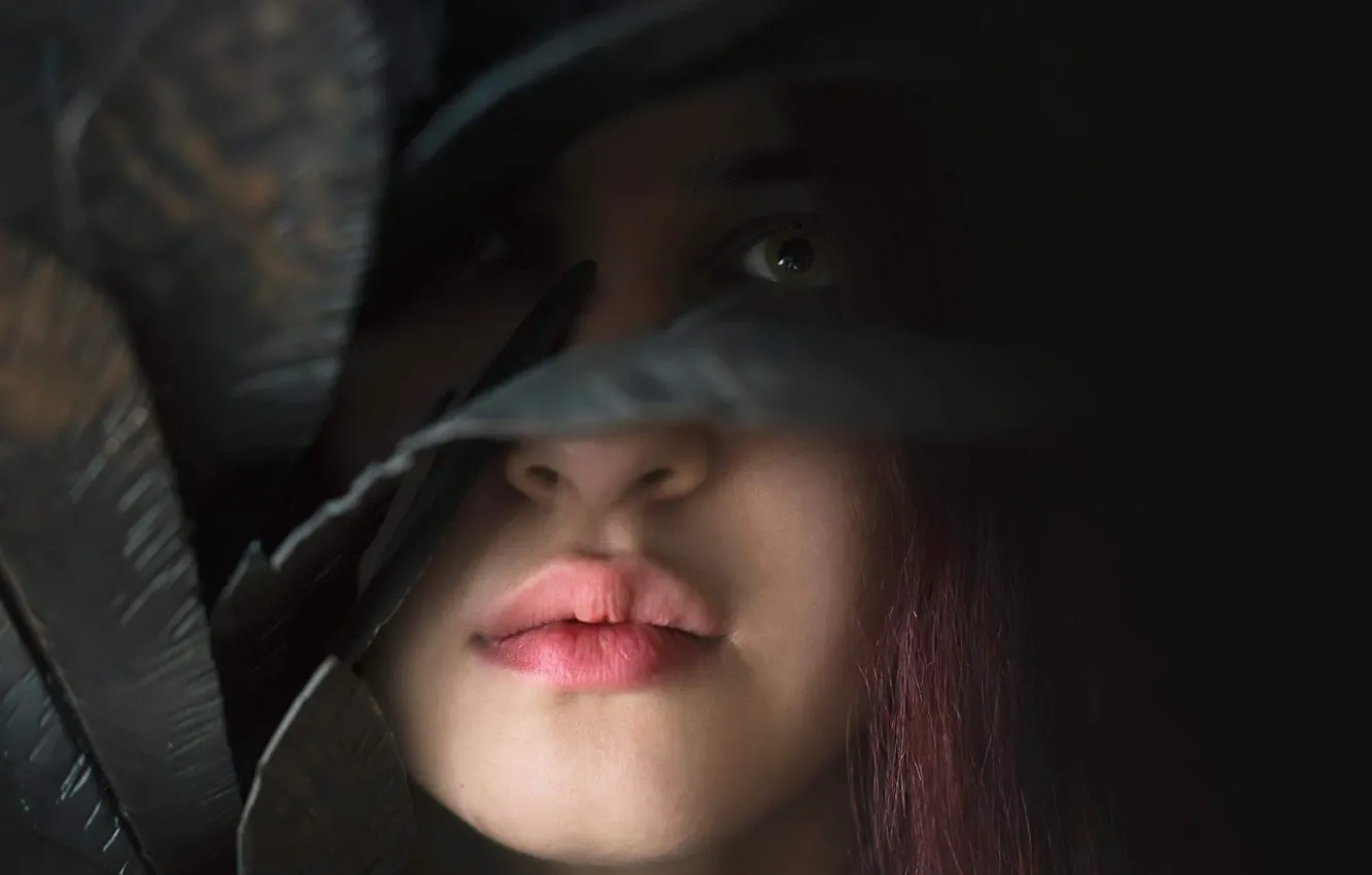 Photo wallpaper look, girl, portrait