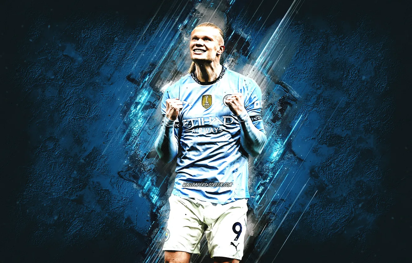Photo wallpaper Football, Norway, Soccer, Man City, Manchester City, Erling Haaland, Erling, Haland
