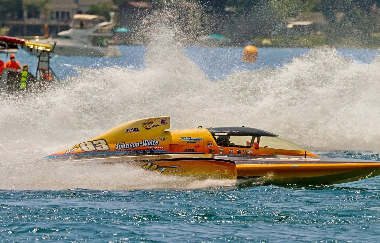 Photo wallpaper race, boat, speed