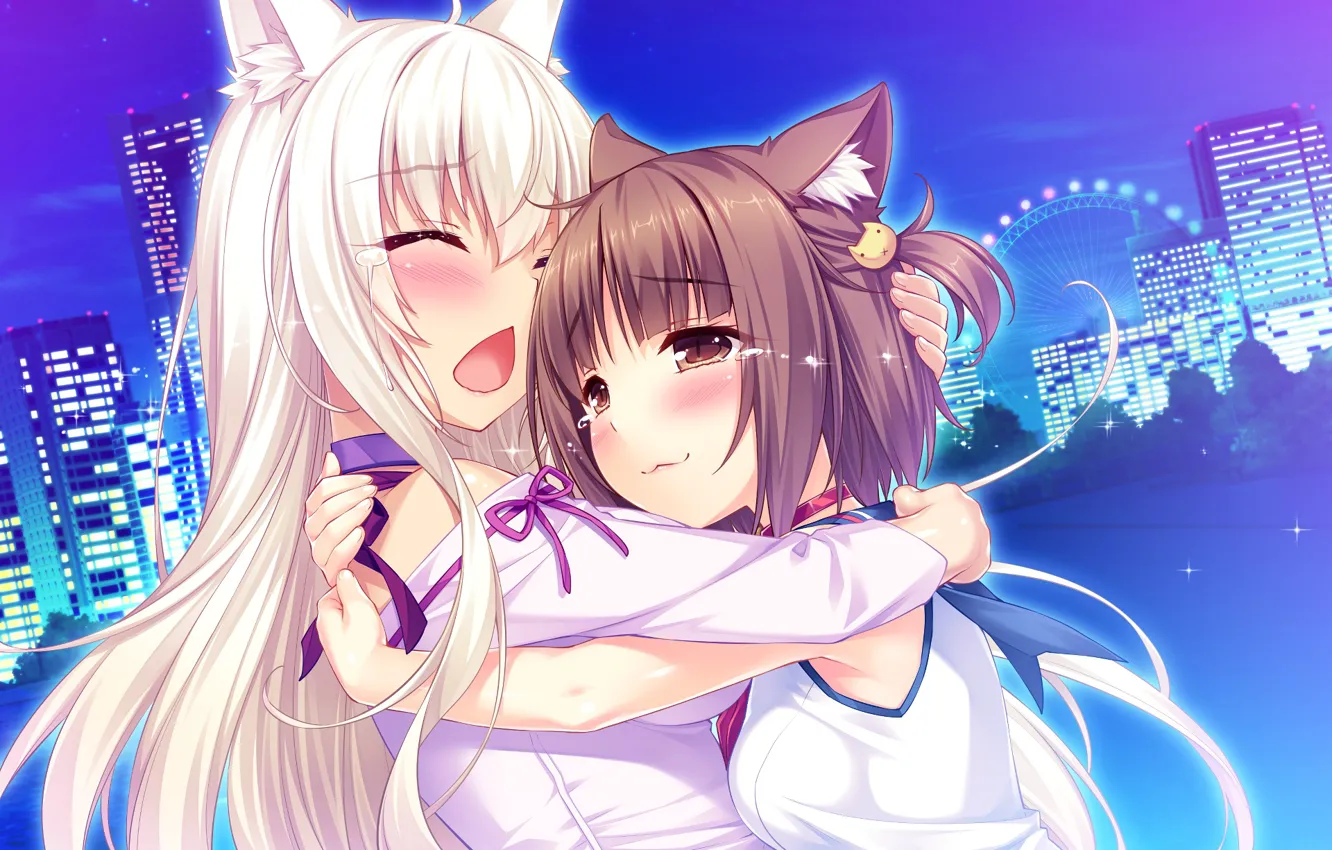 Photo wallpaper girls, anime, art, Nekopara