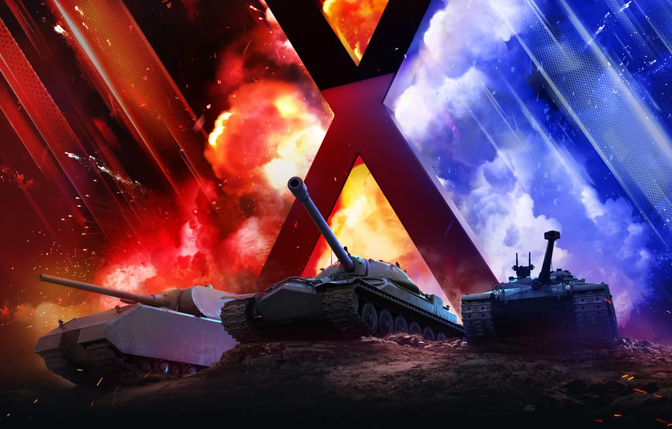 Photo wallpaper WoT, Is-7, ESports, World of Tanks, World Of Tanks, Maus, Wargaming Net, Bat.-Chatillon 25 t