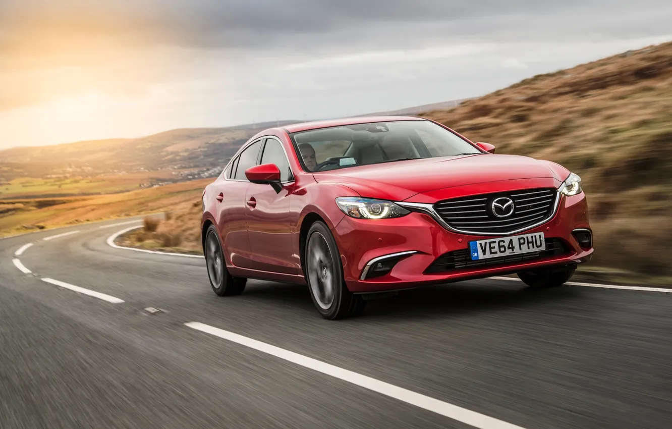 Photo wallpaper Mazda 6, Mazda, Sedan, UK-spec, 2015