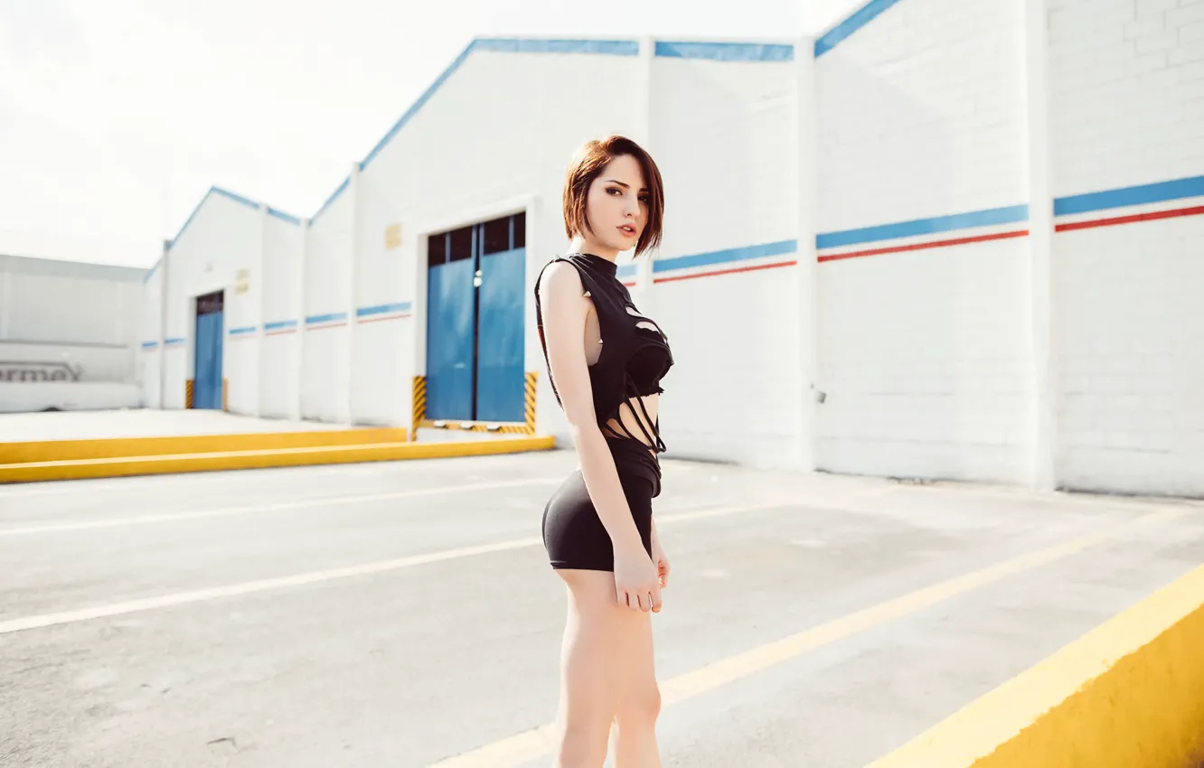 Photo wallpaper ass, model, shorts, legs, Susana Lezama