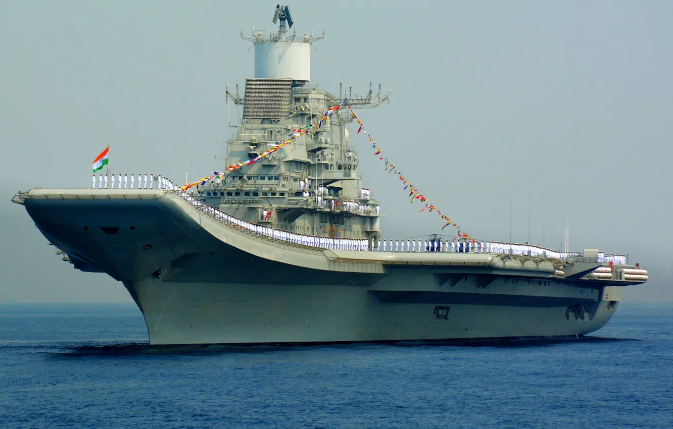 Photo wallpaper India, the carrier, Vikramaditya, Navy