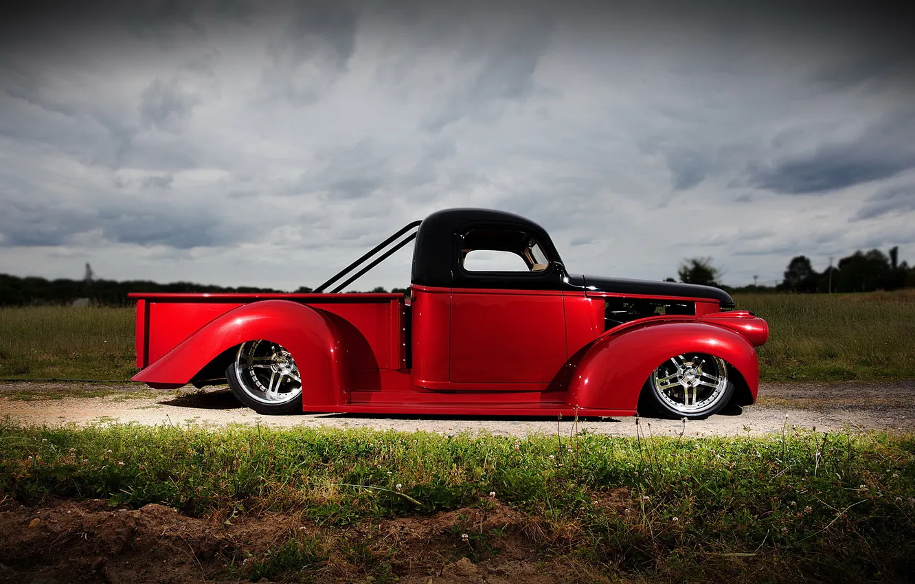 Photo wallpaper tuning, pickup, Chevy, pick-up, 1946, Hot rod