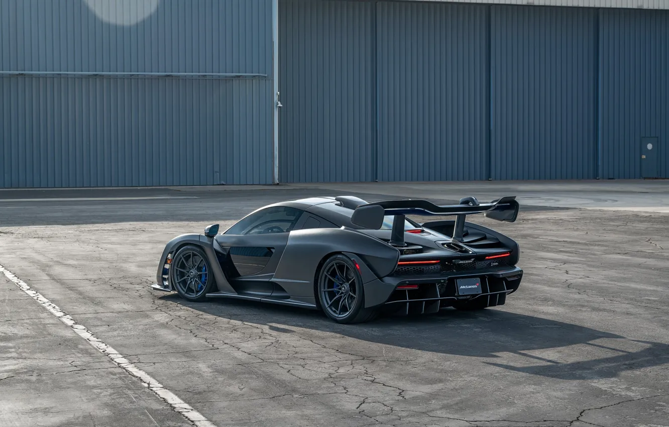 Photo wallpaper McLaren, McLaren Senna, Senna, rear view