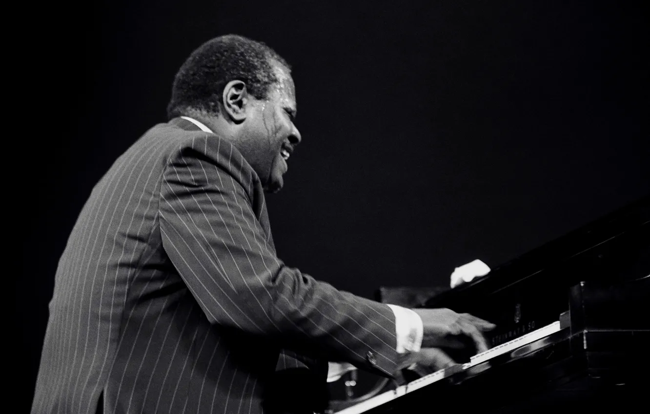 Photo wallpaper music, jazz, piano, musician, pianist, jazz musician, Oscar Peterson