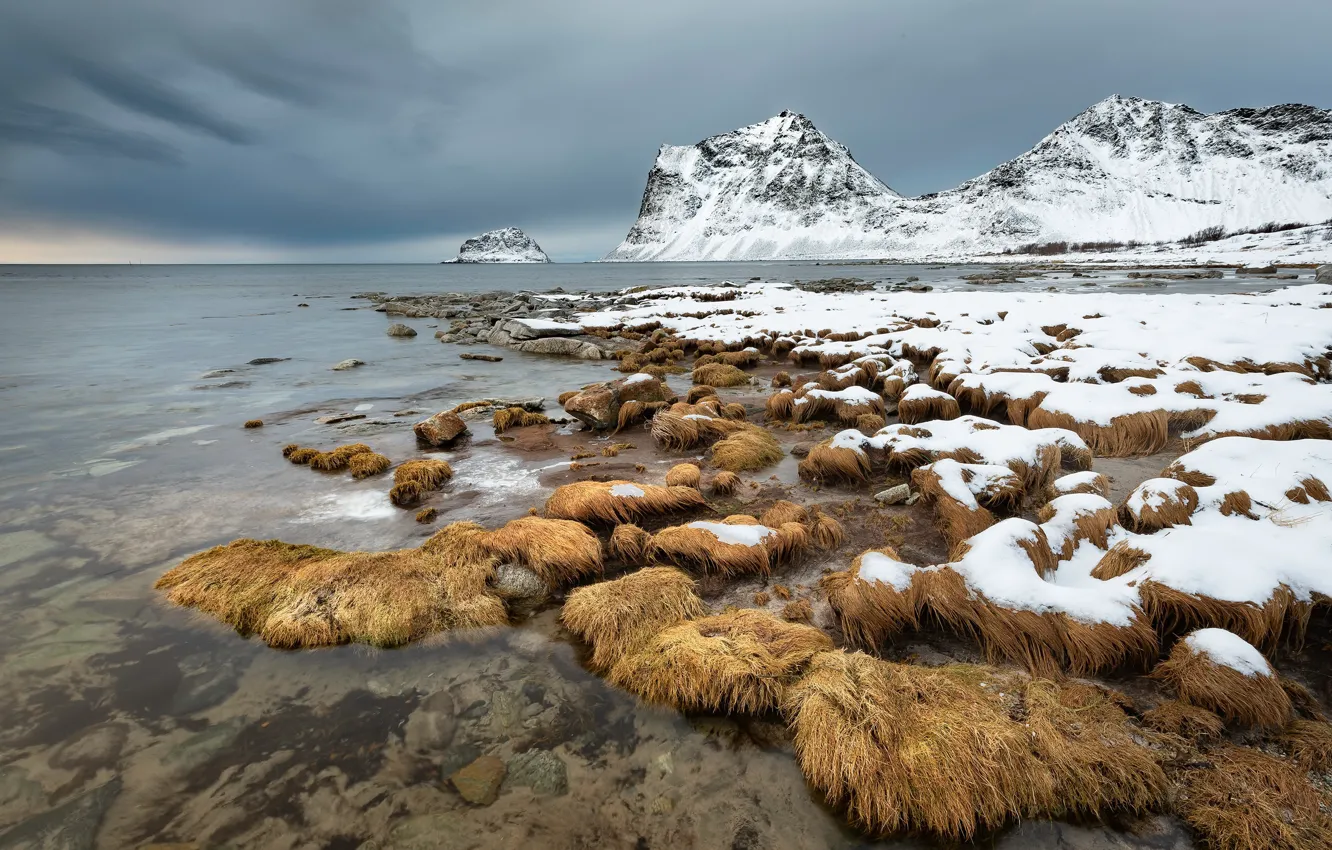 Photo wallpaper Norway, Vik, Nordland