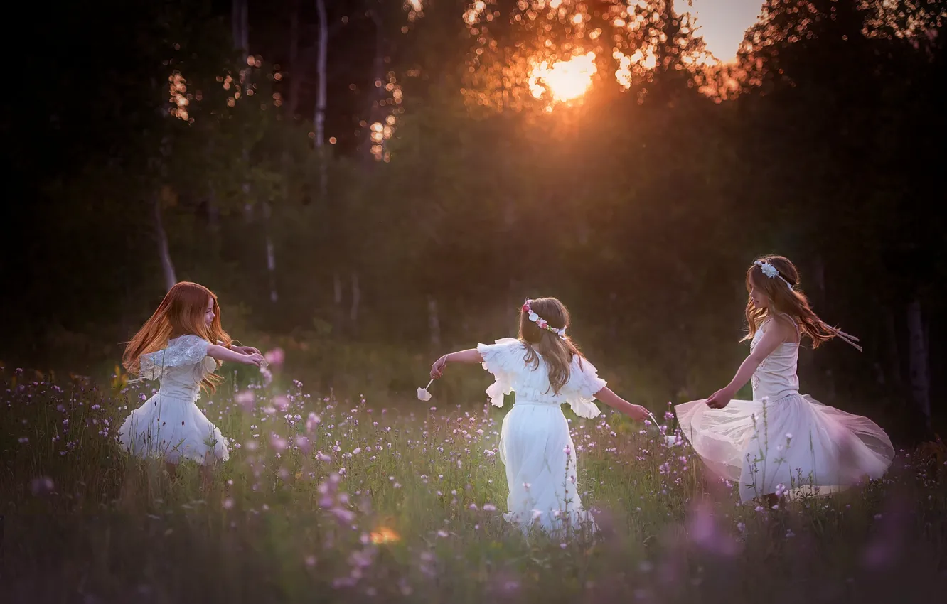 Photo wallpaper children, dance, girl, Dream Dance