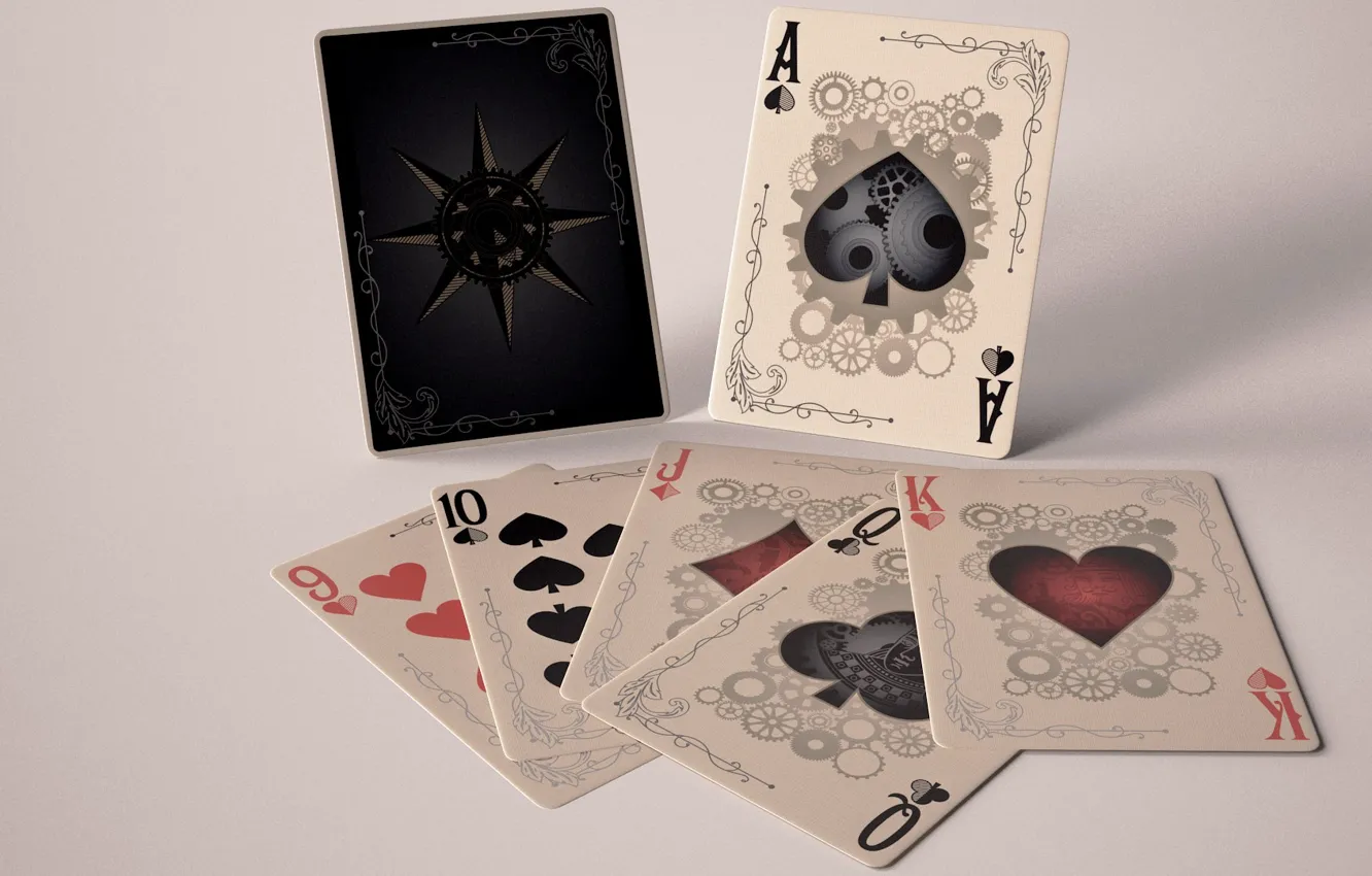 Photo wallpaper card, the game, poker, casino