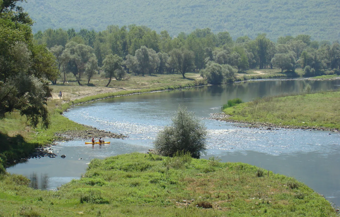 Photo wallpaper Greece, Macedonia, Nestos river