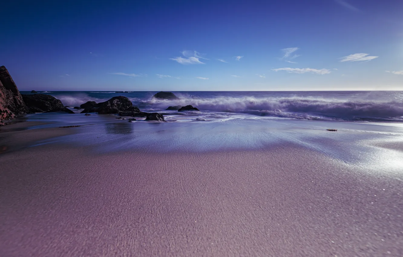 Photo wallpaper coast, CA, USA