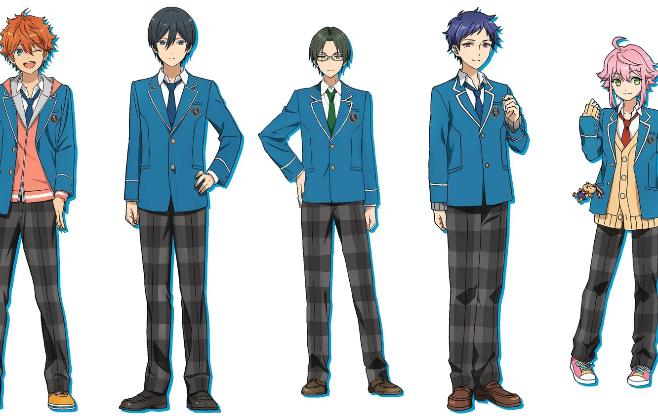 Photo wallpaper guys, school uniform, characters, Ensemble Stars, Ensemble stars