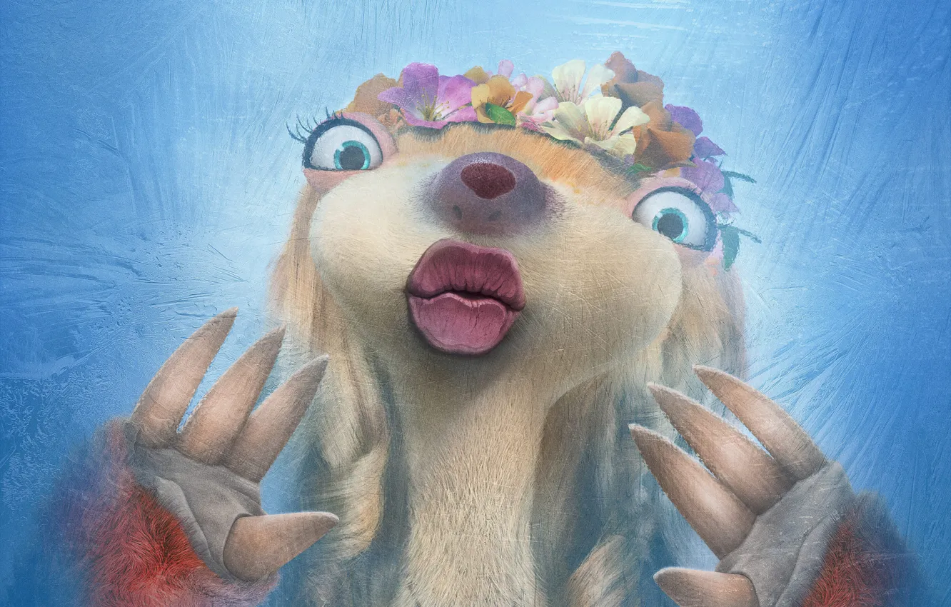 Photo wallpaper Ice Age, tiger, beautiful, movie, blue sky, brothers, film, crash