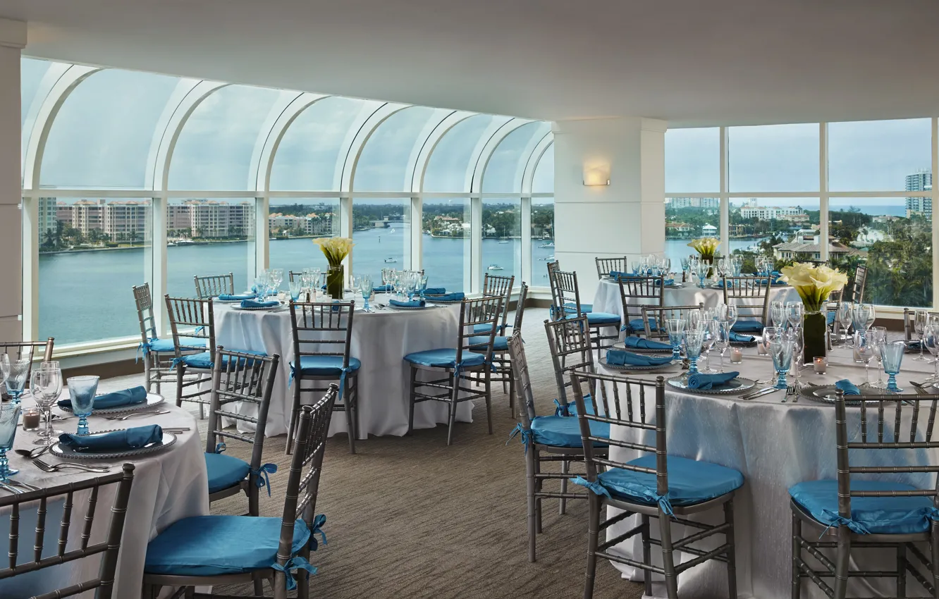 Photo wallpaper design, style, interior, restaurant, Florida, Waterstone Resort &ampamp; Marina