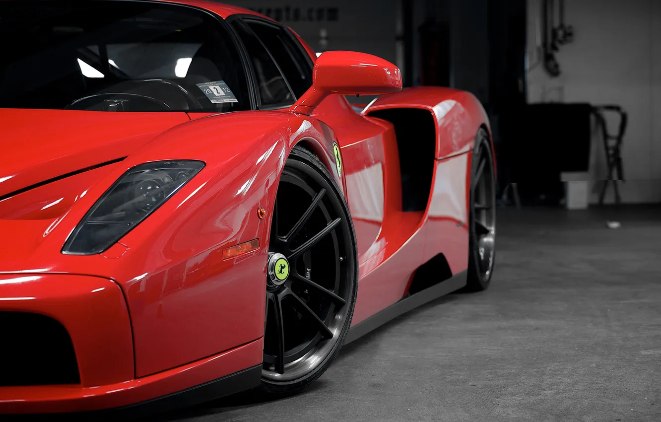 Photo wallpaper Ferrari, red, enzo