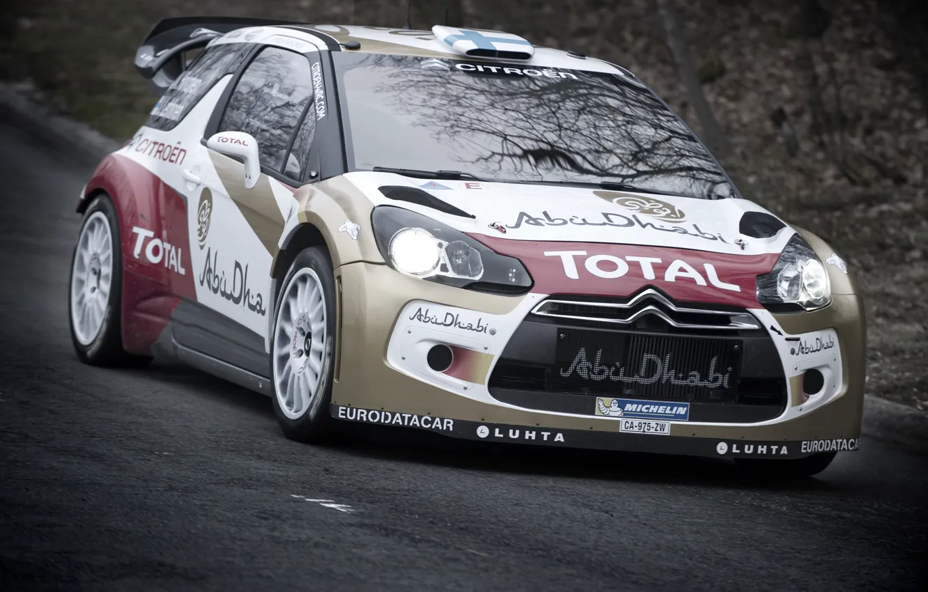 Photo wallpaper Citroen, DS3, WRC, Rally, 2013, M. Hirvinen