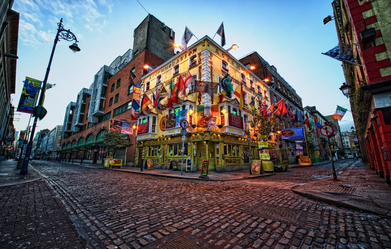 Photo wallpaper city, the city, Ireland, Dublin