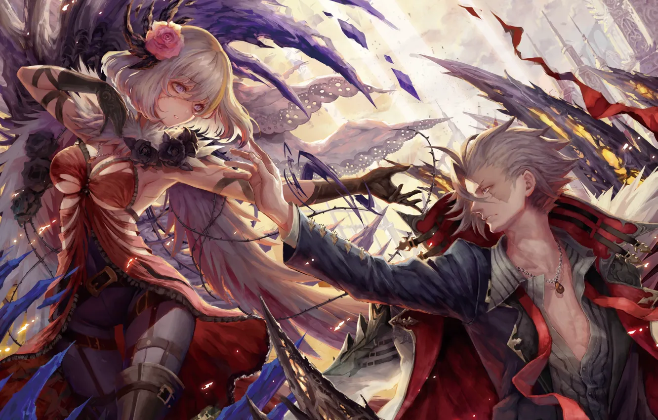 Photo wallpaper Code Vein, Okuma Mai, Eva Red, Jack Rutherford