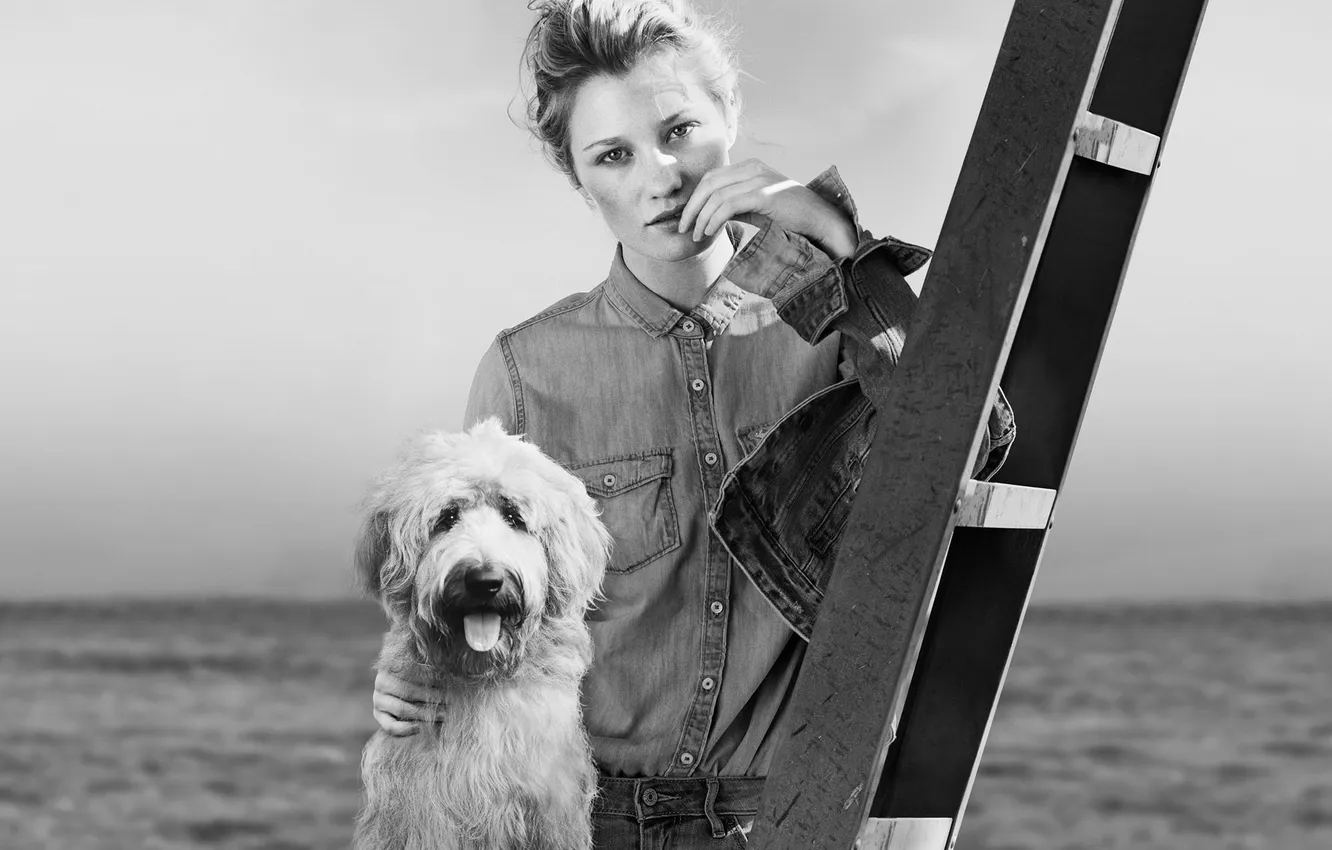 Photo wallpaper photoshoot, Abercrombie &amp; Fitch, Ashley Hinshaw