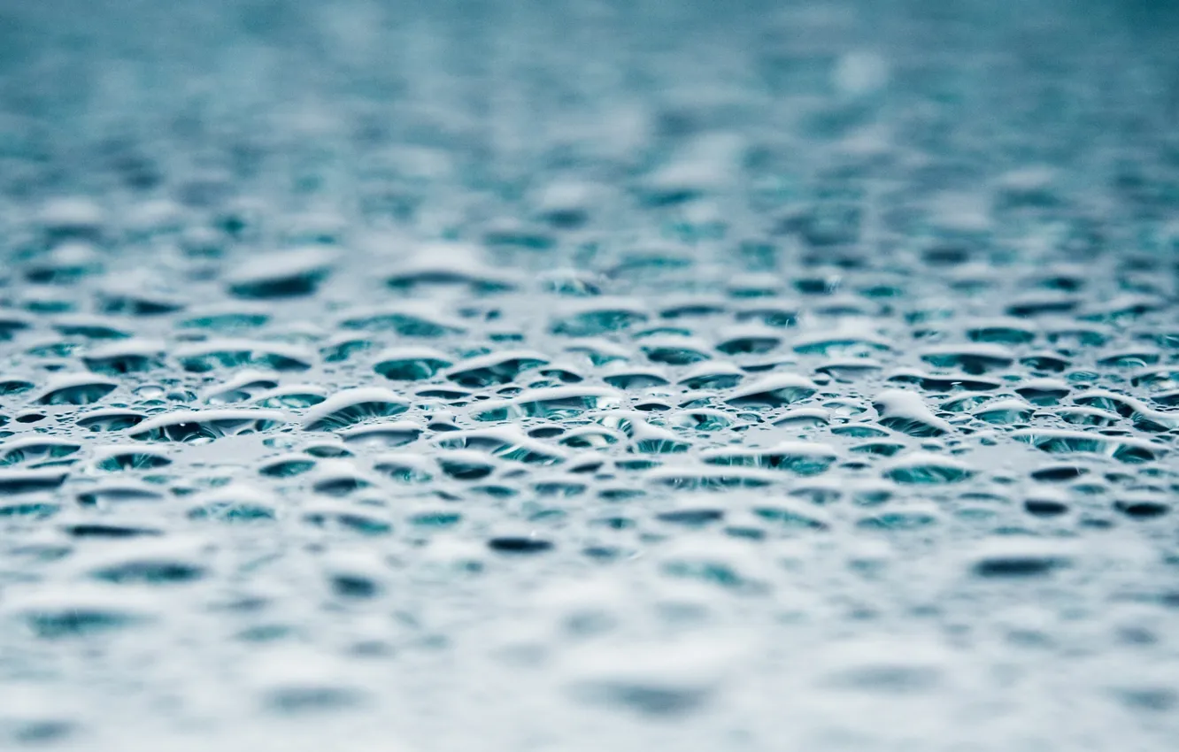 Photo wallpaper water, drops, background, rain