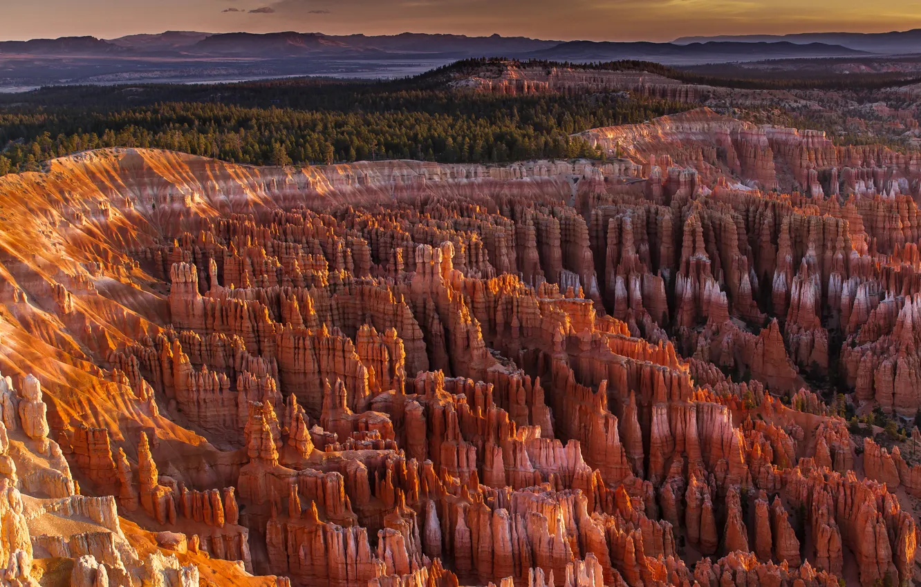 Photo wallpaper the sky, mountains, rocks, canyon
